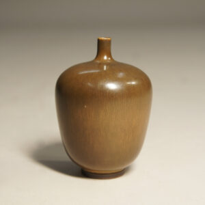 Berndt Friberg for Gustavsberg, Sweden. Vase in stoneware with hare's fur glaze