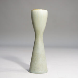 Carl-Harry Stålhane for Rörstrand, Sweden. 1950's vase in stoneware with hare's fur glaze.