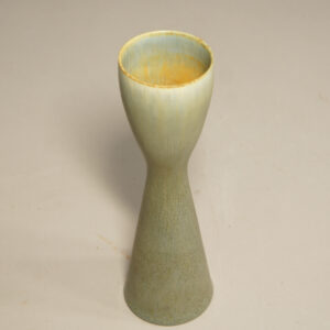 Carl-Harry Stålhane for Rörstrand, Sweden. 1950's vase in stoneware with hare's fur glaze.