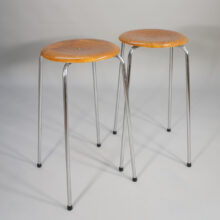 1960's Bar stools in teak and steel