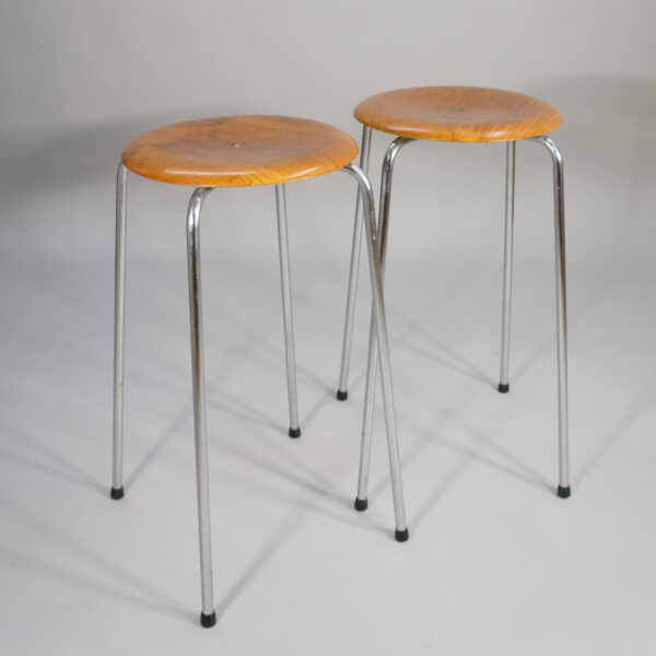 1960's Bar stools in teak and steel