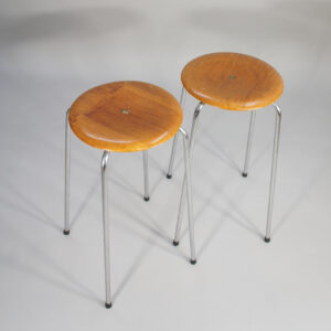 1960's Bar stools in teak and steel