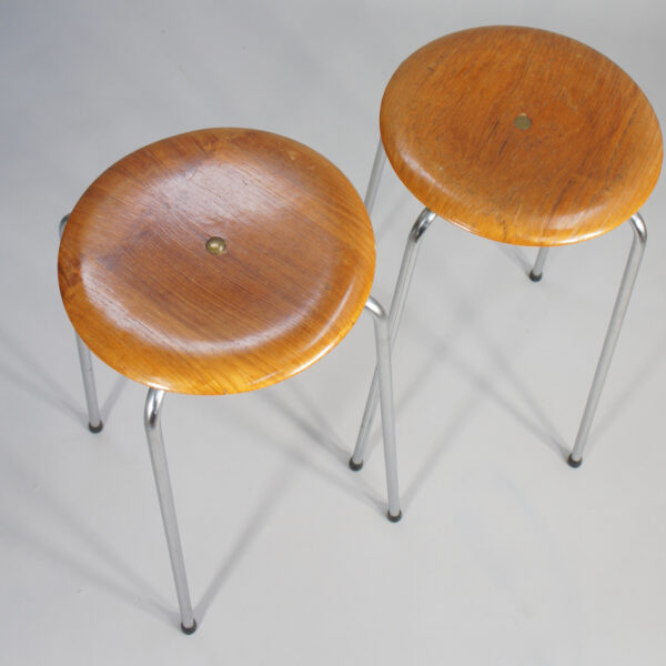 1960's Bar stools in teak and steel