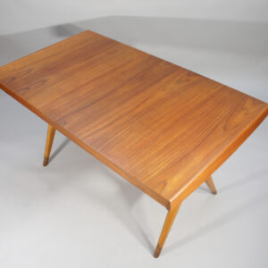 1950's dining table in teak with two extension boards by David Rosén for Nordiska Kompaniet, Sweden