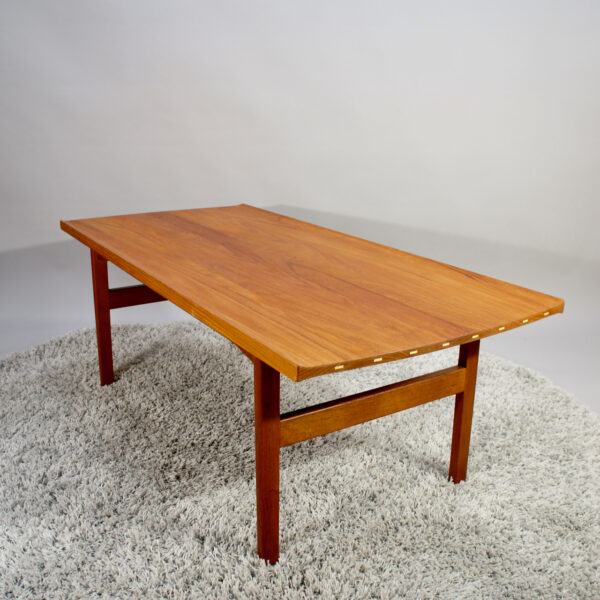 1950's coffee table in solid teak by Tove & Edvard Kindt-Larsen for Seffle Möbelfabrik, Sweden