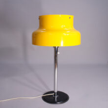 Anders Pehrson for Ateljé Lyktan, Sweden. "Bumling" Desklamp in metal with foot in leather