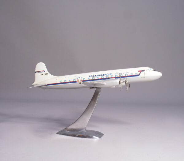 Aircraft model of a SAS DC-6 in metal by Raise Up, Holland.