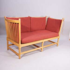 Børge Mogensen for Fredricia, Denmark. "Tremme" or "Spoke back" sofa in beech