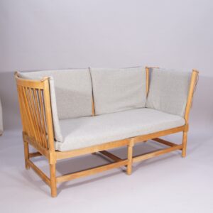 Børge Mogensen for Fredricia, Denmark. "Tremme" or "Spoke back" sofa in beech