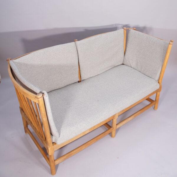 Børge Mogensen for Fredricia, Denmark. "Tremme" or "Spoke back" sofa in beech