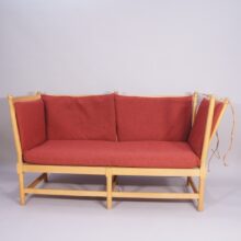 Børge Mogensen for Fredricia, Denmark. "Tremme" or "Spoke back" sofa in beech