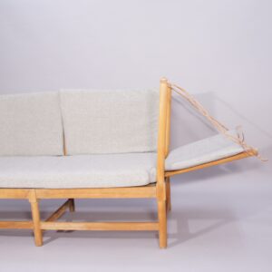 Børge Mogensen for Fredricia, Denmark. "Tremme" or "Spoke back" sofa in beech