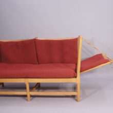 Børge Mogensen for Fredricia, Denmark. "Tremme" or "Spoke back" sofa in beech