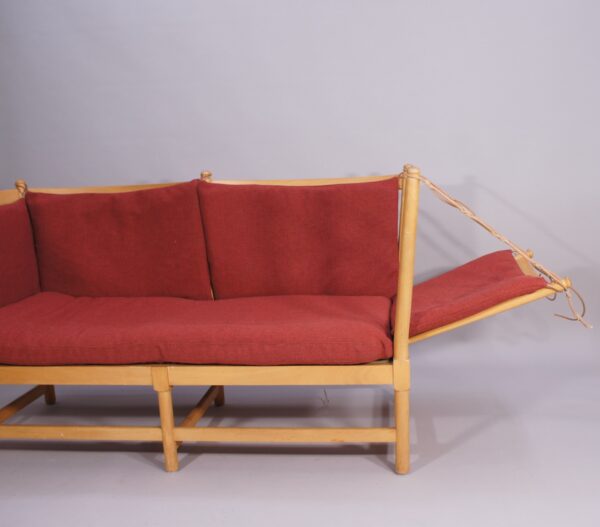 Børge Mogensen for Fredricia, Denmark. "Tremme" or "Spoke back" sofa in beech