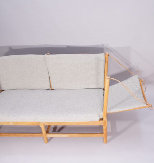 Børge Mogensen for Fredricia, Denmark. "Tremme" or "Spoke back" sofa in beech