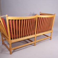 Børge Mogensen for Fredricia, Denmark. "Tremme" or "Spoke back" sofa in beech