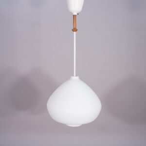 1950-60's ceiling lamp in glass and teak by Hans-Agne Jakobsson Taklampa i glas och teak av Hans-Agne Jakobsson