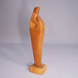 1960's signed sculpture in teak by Hjalmar Ekberg, Sweden.