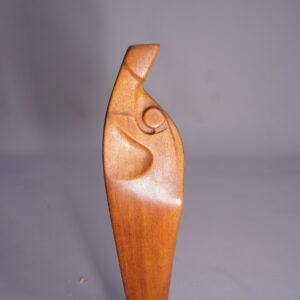 1960's signed sculpture in teak by Hjalmar Ekberg, Sweden.