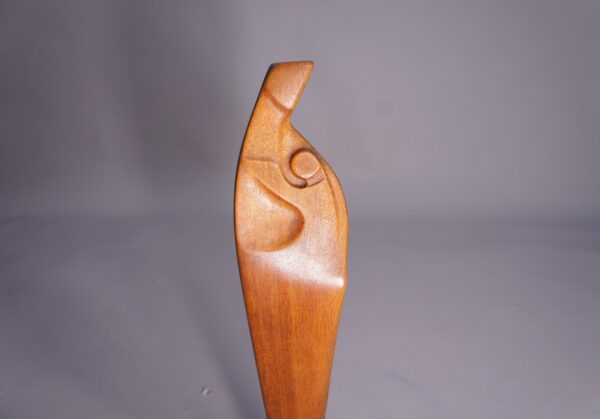 1960's signed sculpture in teak by Hjalmar Ekberg, Sweden.