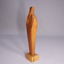 1960's signed sculpture in teak by Hjalmar Ekberg, Sweden.