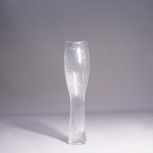 Signed 1950's vase in glass by Timo Wirkkala for Iittala, Finland Signerad glasvas