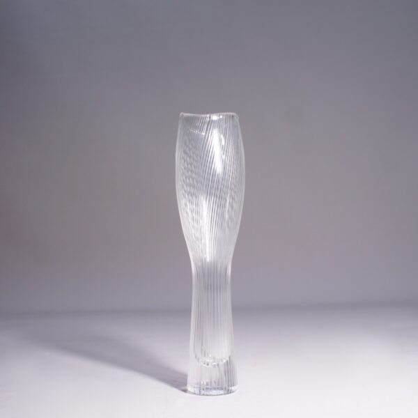 Signed 1950's vase in glass by Timo Wirkkala for Iittala, Finland Signerad glasvas