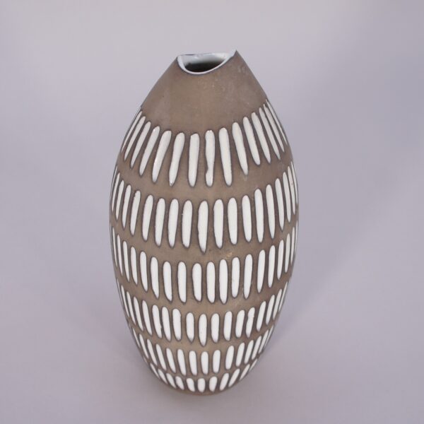 Ingrid Atterberg for Upsala Ekeby, Sweden. "Negro". Decorated vase in ceramic. 1953