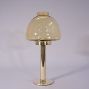 Candle lantern in brass and glass by Hans-Agne Jakobsson, Markaryd Sweden.