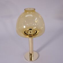 Candle lantern in brass and glass by Hans-Agne Jakobsson, Markaryd Sweden.