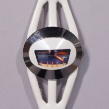 Space age wrist watch by André Le Marquand for Tressa Lux Switzerland. "Space man" 1960's. Never used with original case. In working condition.